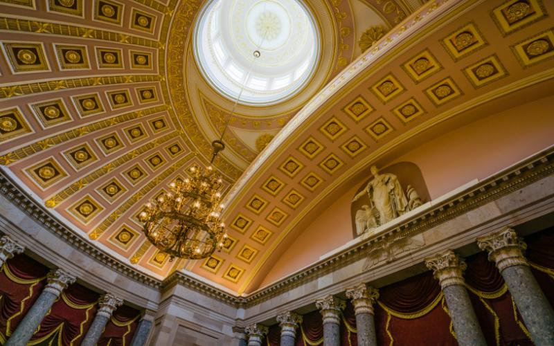 Inside the United States Capitol building
