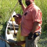 Wild Rice harvesting with my son Michael