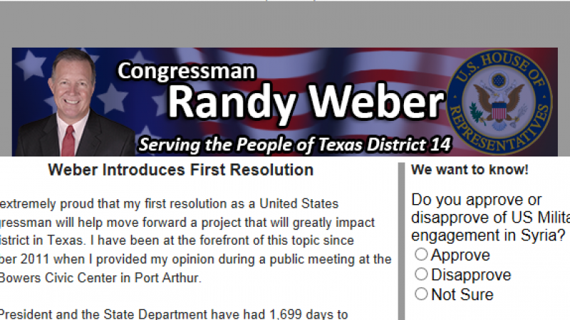 Sign up for the Congressman&#039;s Newsletter
