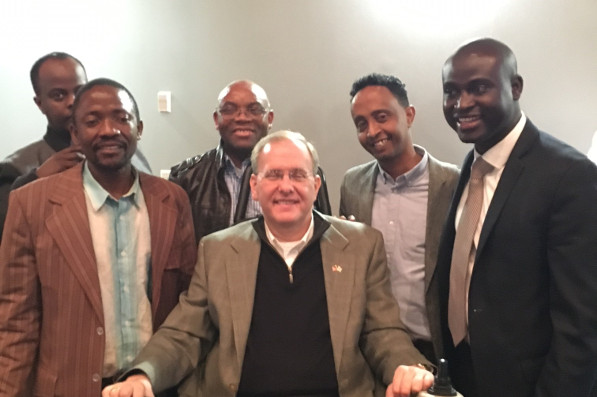 Congressman Langevin with participants in the Northeast Refugee Conference