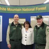Rep. Kuster with White Mountain park rangers