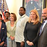 Congresswoman Nancy Pelosi meets with this year’s Goldman Environmental Prize recipients – six individuals who have made a profound impact in their communities and throughout the world by fighting for environmental justice.