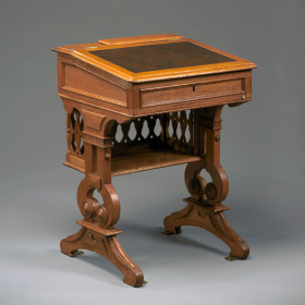 This 1873 desk was first used the same year that the House formally limited the lottery to once per Congress.