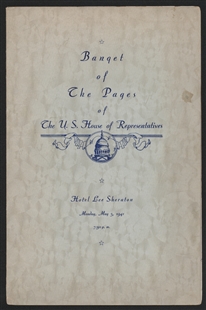 Banquet of the Pages of the U.S. House of Representatives Program