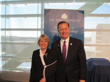 Congressman Weber with Brazosport College President Dr. Millicent Valek