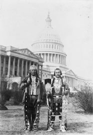 Indians in Front of the Capitol