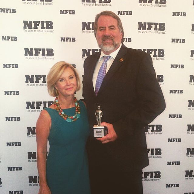Thank you to Juanita Duggan, President and CEO of #nfib, for presenting me with the Guardian of Small Business Award this week.