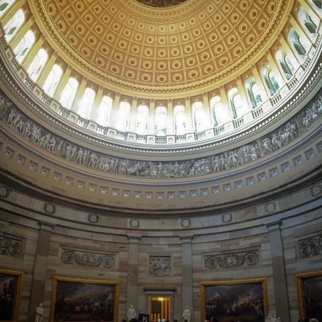Amazing to see the #rotunda of the #capitolbuilding open again after two years of construction!