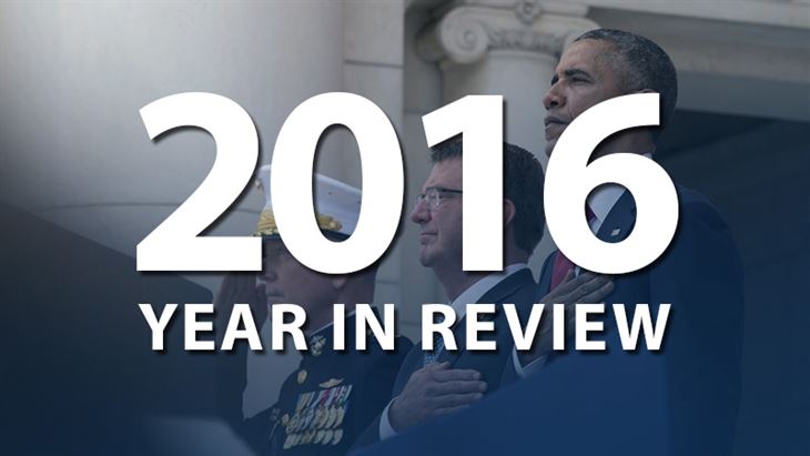 Year in Review highlights the Defense Department&#39;s top 10 issues in 2016, ranging from countering terrorism to building the future force.