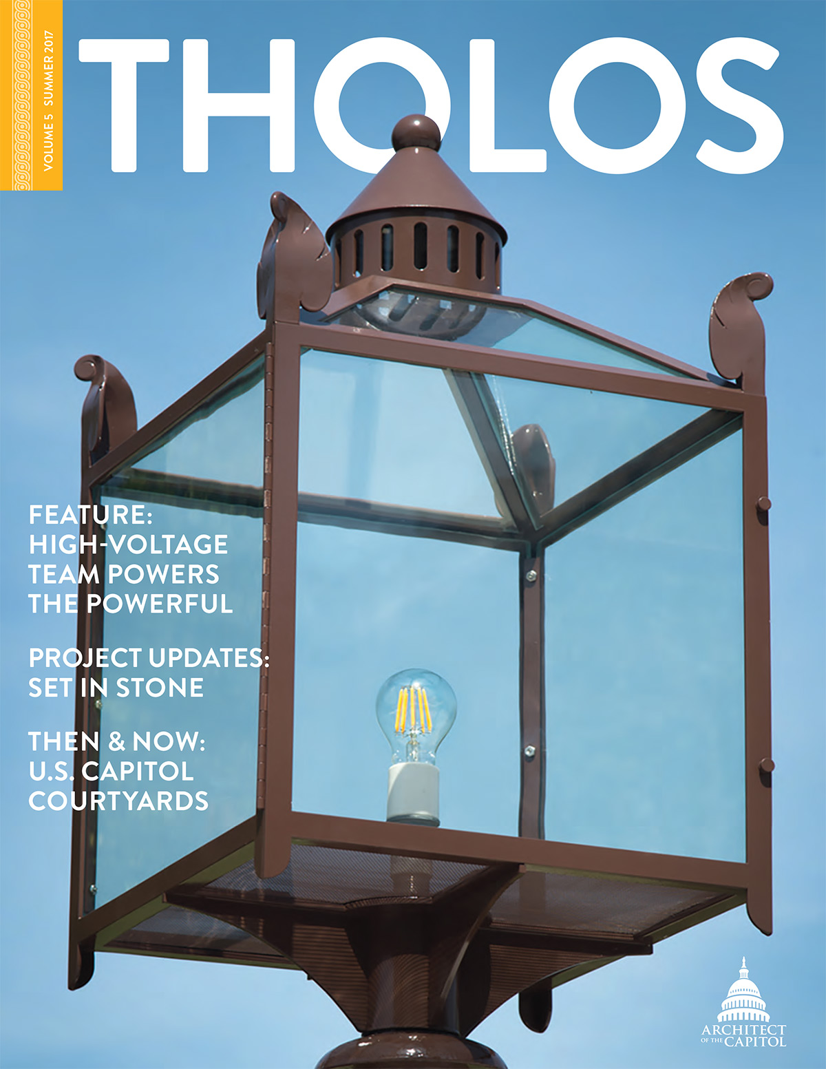 Tholos Magazine cover, Volume 5 Summer 2017.