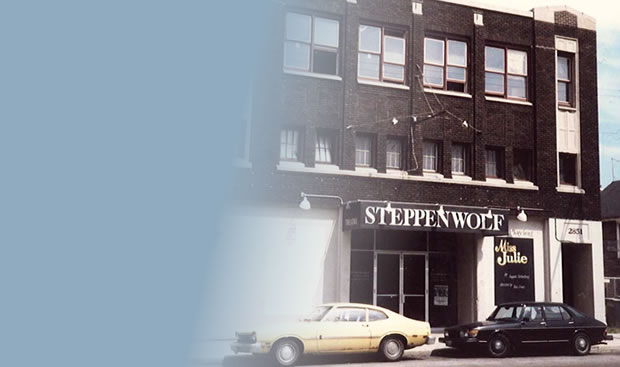 photo of a facade with the "STEPENWOLF" on the marquee.