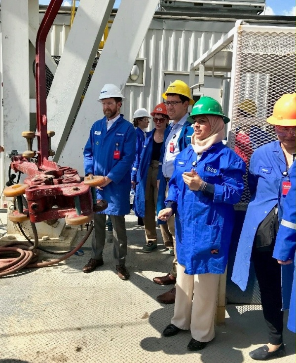State Department Foreign Service Officers at a training learning about developments in energy technologies and services.