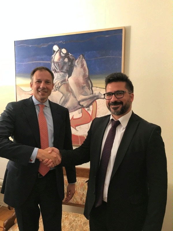 Assistant Secretary Fannon meets with Diplomatic Advisor to Greek PM Tsipras, Evangelos Kalpadakis to offer U.S. condolences and support in the wake of Greece's tragic wildfires.