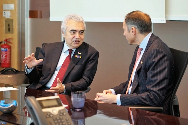A/S Fannon meets with Fatih Birol, Executive Director of the International Energy Agency (IEA).