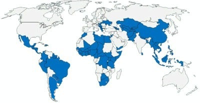 Date: 2017 Description: INL World Map - State Dept Image