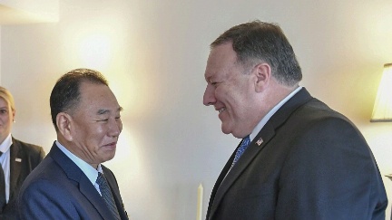 Secretary Pompeo Greets DPRK Vice-Chairman Kim