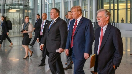 Secretary Pompeo Participates in Press Conference With President Trump at NATO