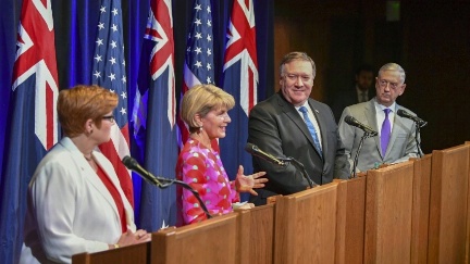 Secretary Pompeo, Secretary Mattis, Foreign Minister Bishop, and Defence Minister Payne Participate in a Joint Press Availability during AUSMIN