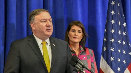 Secretary Pompeo Participates in a Joint Press Conference with Ambassador Haley and National Security Advisor Bolton in New York City