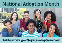 National Adoption Month 2018 badge