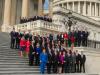Members-elect of the 115th Congress freshman class on the stairs of the East Front of the Capitol
