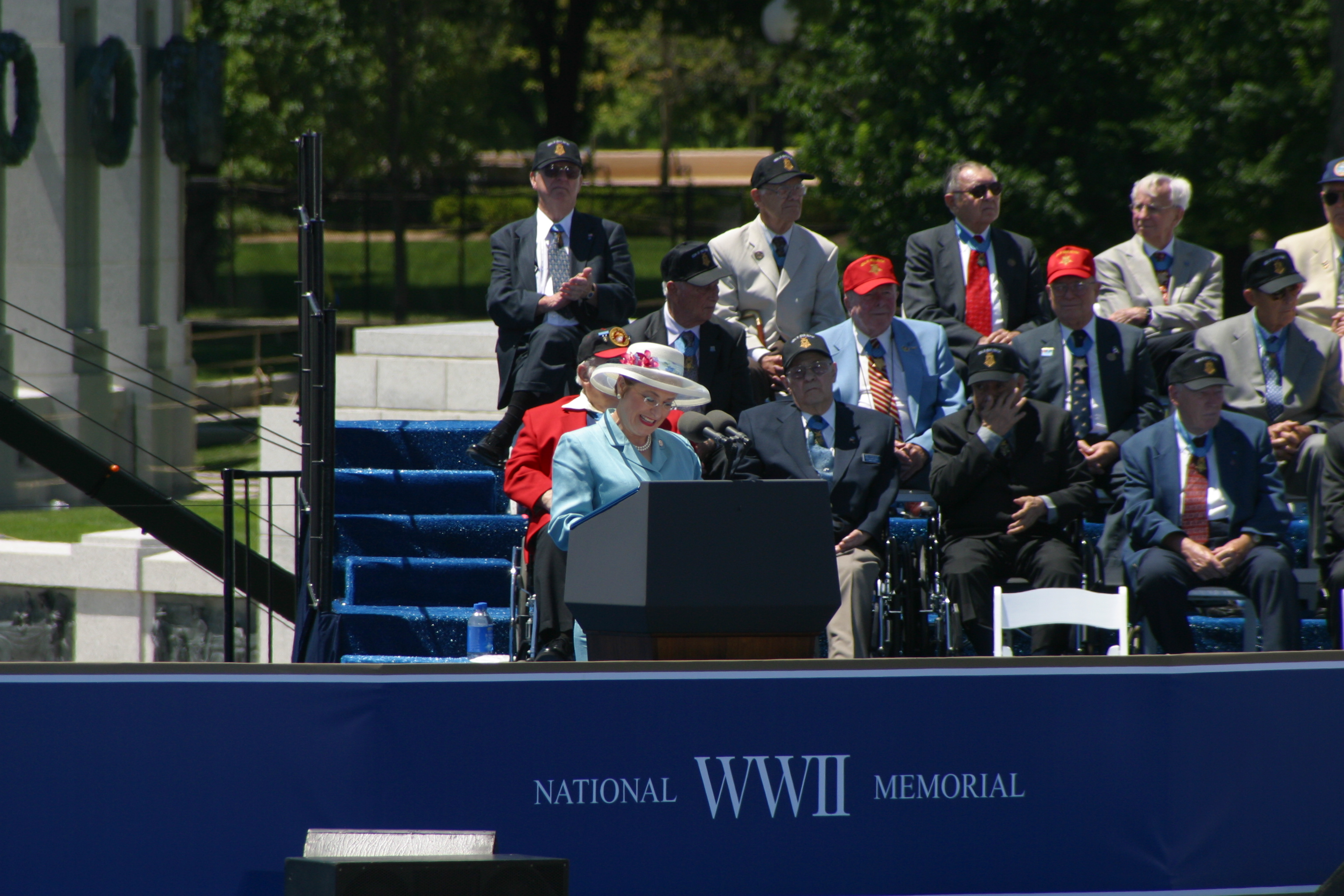 Marcy Kaptur at WWII Memorial Dedication