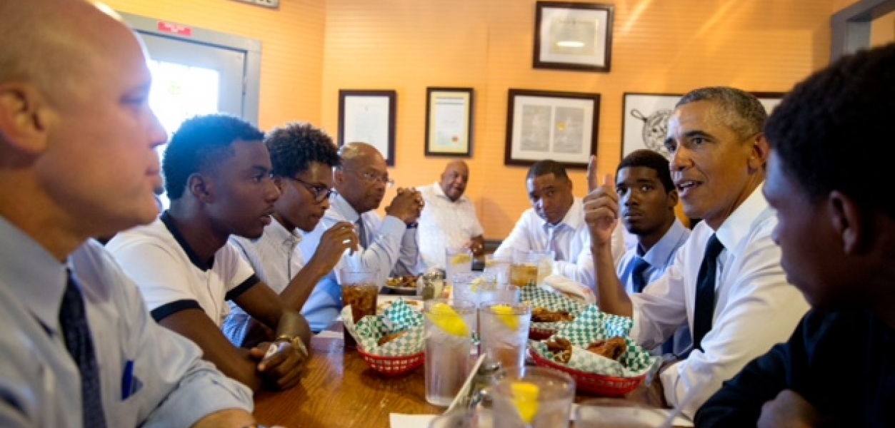 Rep. Richmond and POTUS meet with local youth
