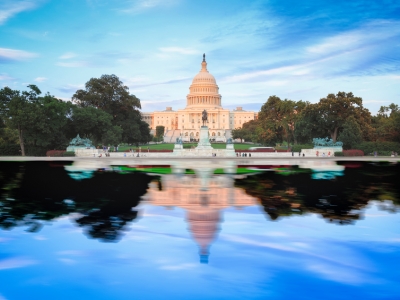 U.S. Capitol Building and Reflecting Pool