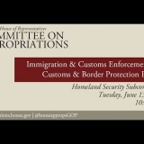 Hearing: Customs and Border Protection & Immigration and Customs Enforcement Budget (EventID=106057)