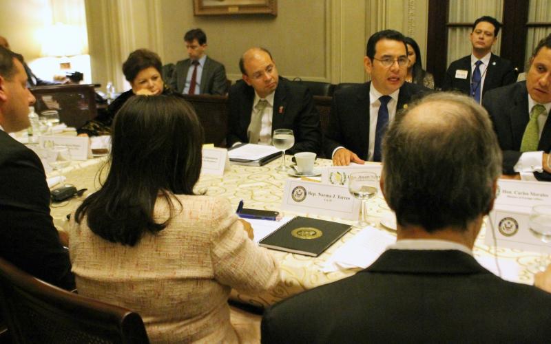 Meeting with President Jimmy Morales of Guatemala