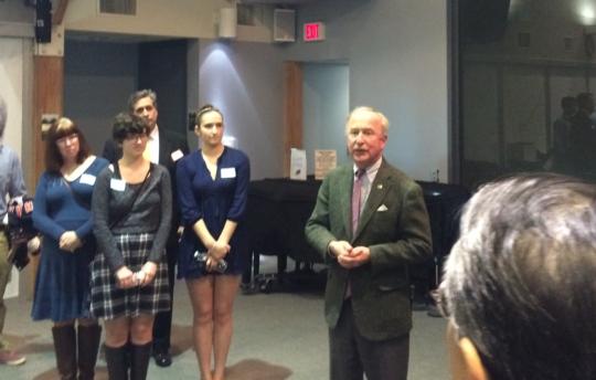 Rep. Frelinghuysen speaks with students during his Service Academy Night