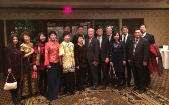 Rodney speaks with constituents at the Northern New Jersey Chinese Association in Whippany
