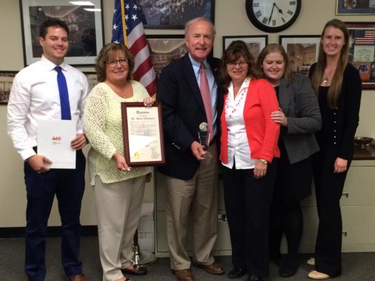 Rep. Frelinghuysen was recognized as Representative of the Year by the MS Society