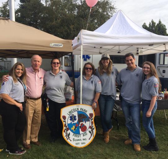 Frelinghuysen visits with the Lincoln Park First Aid Squad at Lincoln Park Day
