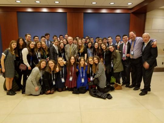 Livingston students from Kushner Academy visit Rodney in Washington after a tour