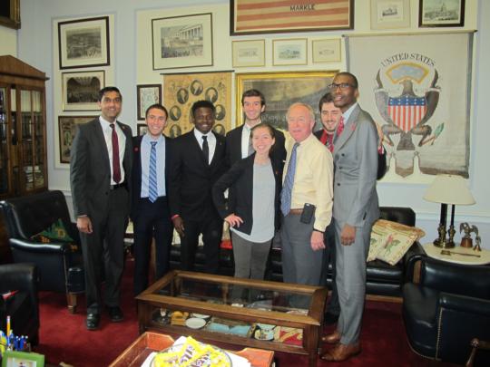 Rutgers student advocates visit Rodney in Washington to discuss education policy