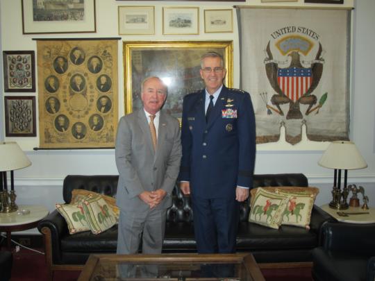 Chairman Frelinghuysen meets with STRATCOM General John Hyten in Washington
