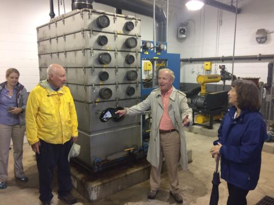Rep. Frelinghuysen is joined by EPA Deputy Regional Administrator Catherine McCabe at the Rockaway Well Superfund site