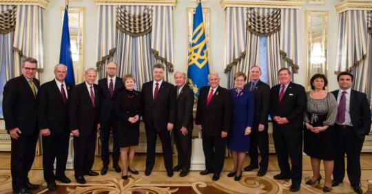 Rep. Frelinghuysen meets with Ukrainian President Petro Poroshenko