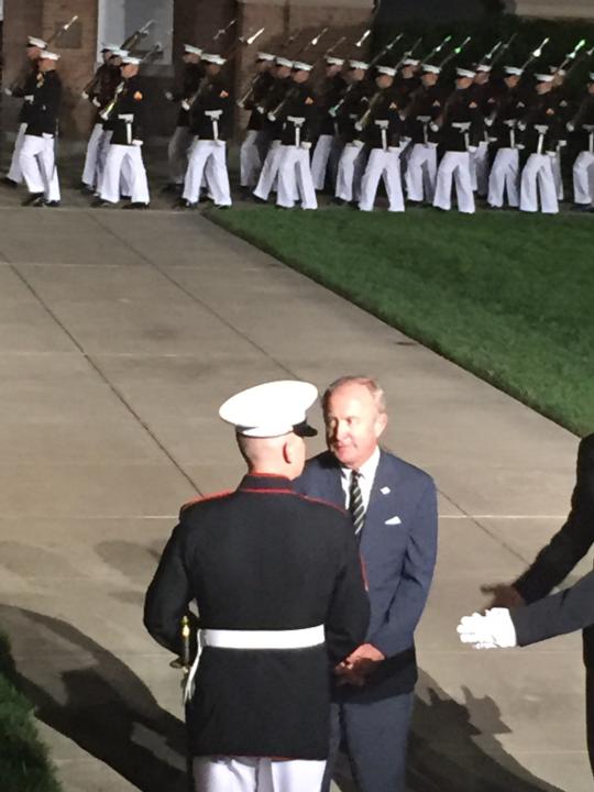 Chairman Frelinghuysen honored at Marine Corps Barracks in Washington
