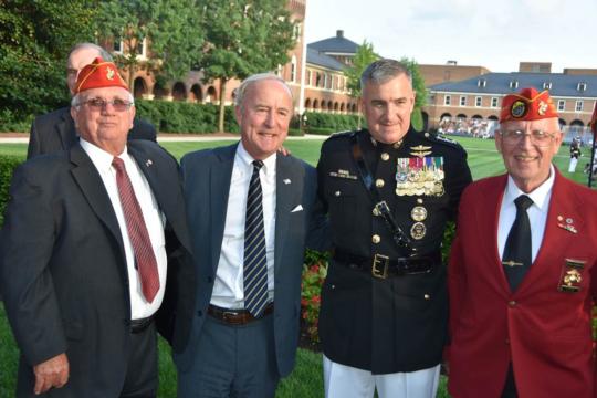 Chairman Frelinghuysen and members of Whippany Slattery Detachment #206 of Marine Corps League honored at the Marine Barracks in Washington
