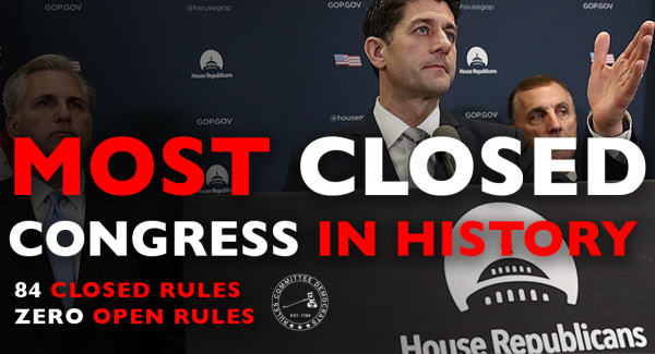 Rules Committee Democrats Report on the Most Closed Congress in History feature image