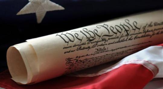 U.S. Constitution and U.S. Flag