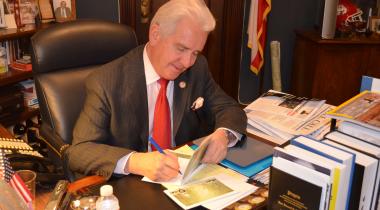 Rep. Costa Signing His Holiday Cards During 2012 Drive
