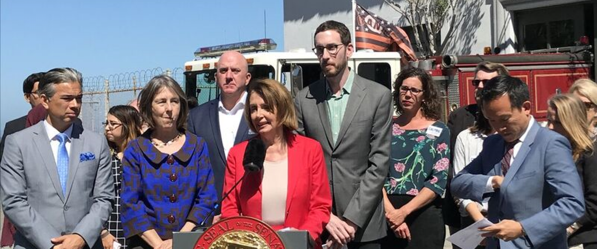 Congresswoman Pelosi joined Senator Scott Wiener, firefighters, state legislators and community advocates in support of Senate Bill 822, which would enact the strongest net neutrality standards in the nation.  