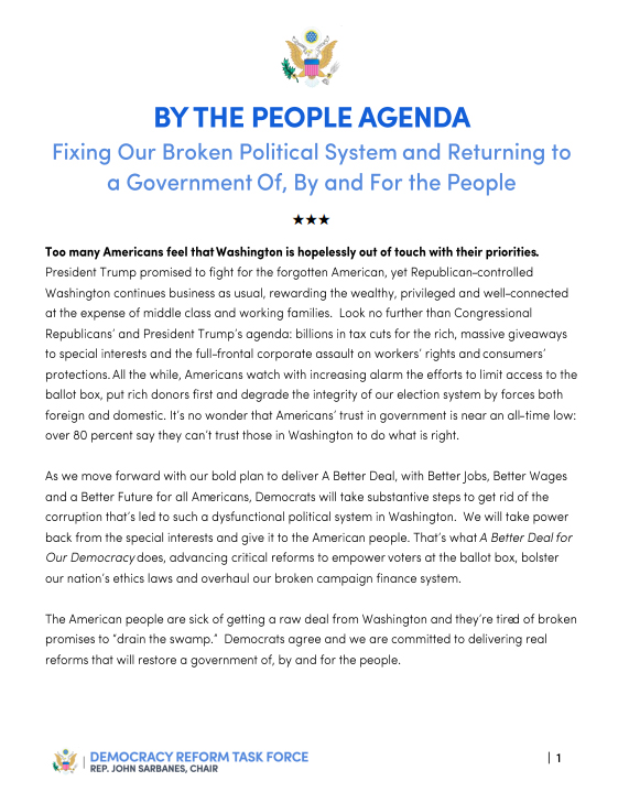By the People Agenda cover