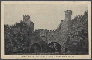 Arch at Entrance to Starin Place, Fultonville, N.Y. Postcard