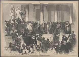 Assembling of the Multitude at the Eastern Portico, at the Commencement of the Inauguration Ceremonies