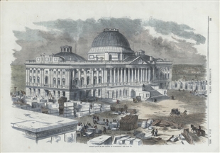 Present State of the Capitol at Washington