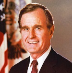 Portrait of President George H. W. Bush